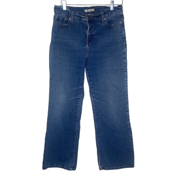 Levis 512 Jeans Womens Size 12P Perfectly Slimming Bootcut Medium Wash Stretch D - Picture 1 of 14